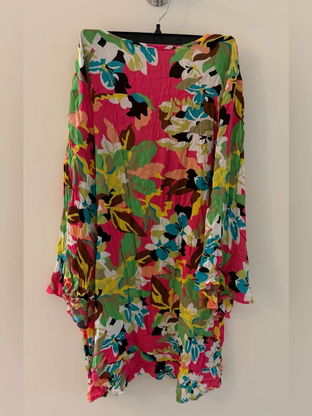 Anne Cole Flounce V Neck Tunic Cover Up